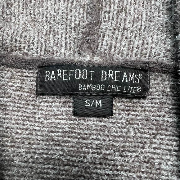 Barefoot Dreams Cozy Calypso Cardigan Bamboo Chic Lite Brown S/M Neutral - Picture 4 of 7